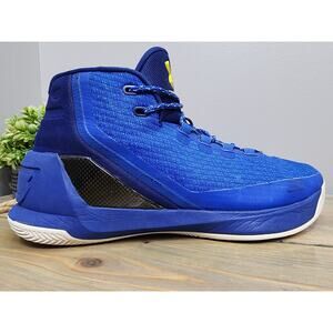 Under Armour Mens Curry 3 Dub Nation 1269279-400 Blue Basketball Shoes Sz 12